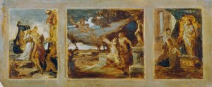 Sketch for a Triptych with Mythological Scenes by Hans Makart