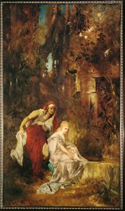 Sleeping Snow White by Hans Makart