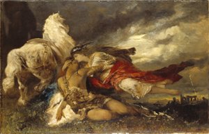 Valkyrie and a Dying Hero by Hans Makart