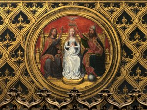 (detail) Reliquary of Saint Ursula by Hans Memling