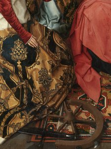 Triptych of Saint John the Baptist and Saint John the Evangelist (detail) by Hans Memling