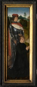 Left Wing of the Triptych of Adriaan Reins by Hans Memling