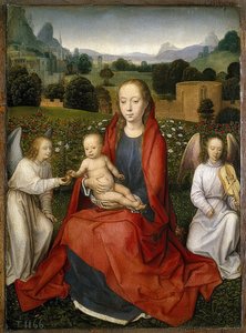 Madonna with Child and Two Angels