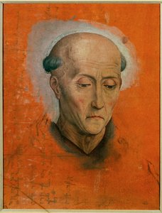 Study for the Head of Saint Benedict Painted for the Altar of the Morel Family of Bruges by Hans Memling