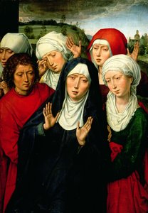 The Holy Women, right hand panel of the Deposition Diptych, c.1492-94 by Hans Memling
