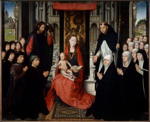 The Virgin and Child between Saint James and Saint Dominica Presenting Donors by Hans Memling