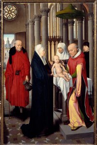 Triptych of Adoration of the Magi (detail) by Hans Memling