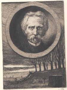 Portrait of the Poet Kaalund by Hans Nikolaj Hansen