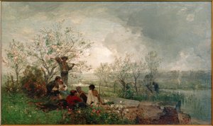H.P. Feddersen, Gypsy Camp on the Vistula by Hans Peter Feddersen der Jüngere