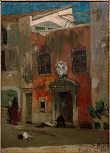 H.P. Feddersen the Younger, Campo S. Moisè, Venice by Hans Peter Feddersen der Jüngere