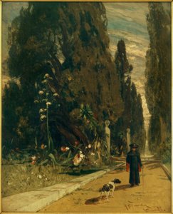 H.P. Feddersen the Younger, In the Park of Villa d’Este (Tivoli) by Hans Peter Feddersen der Jüngere