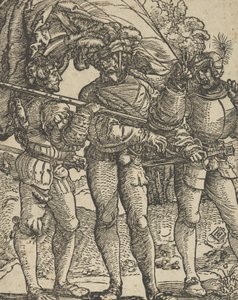 A Standard-Bearer Flanked by a Lansquenet at Each Side