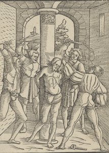 Christ Scourged, from The Doctrine, Life, and Passion of Jesus Christ by Hans Schäufelein the Elder