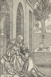 Virgin and Child with Saint Anne by Hans Schäufelein the Elder