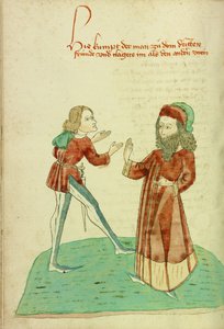 A Young Man Meeting an Older Bearded Man