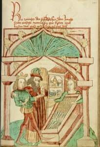 The King Showing His Son-in-Law a Chest of Silver and Gold by Hans Schilling