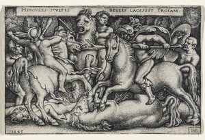 Hercules Fighting against the Trojans, 1545 by Hans Sebald Beham