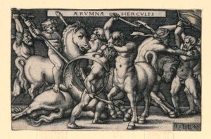 Hercules Fighting the Centaurs by Hans Sebald Beham