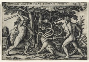Hercules Slaying the Hydra, 1545 by Hans Sebald Beham
