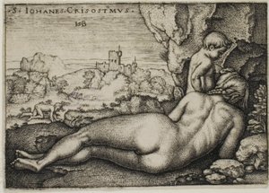 Penance of St. John Chrysostomus by Hans Sebald Beham