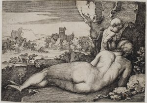Penance of St. John Chrysostom by Hans Sebald Beham