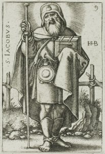 St. James Major, Plate 9 from The Twelve Apostles by Hans Sebald Beham