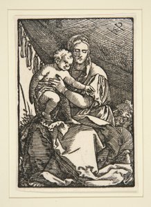 The Holy Family Under the Canopy by Hans Sebald Beham