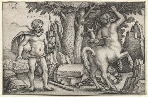 Hercules and Nessus by Hans Sebald Beham