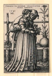 The Lady and Death by Hans Sebald Beham