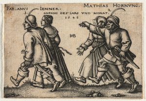 The Peasant Wedding or the Twelve Months by Hans Sebald Beham