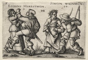 The Village Wedding: Egidius Herbstmon / Simon Weimon by Hans Sebald Beham