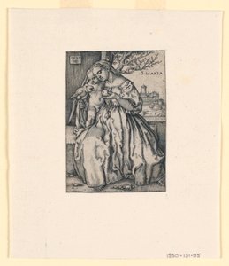 Virgin and Child with Parrot by Hans Sebald Beham