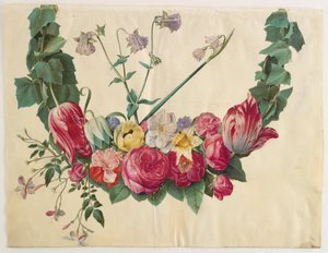 Flower Garland by Hans Simon Holtzbecker