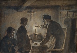 Pastor Soren Blows Out the Candle on New Year