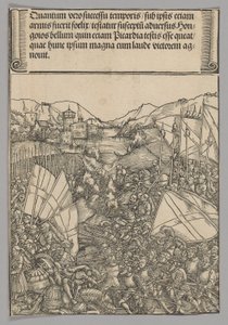 Battle of Hainaut, plate 3 from Historical Scenes from the Life of Emperor Maximilian I from the Triumphal Arch