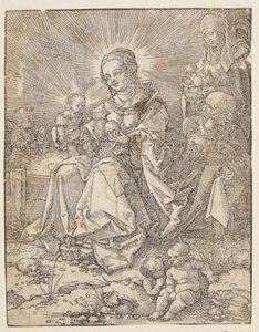 The Madonna on a Grassy Bank