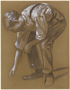 A Man Bending Over by Hans Thoma