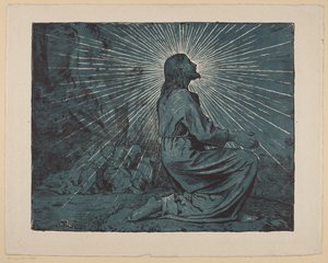 Christ Praying on the Mount of Olives by Hans Thoma
