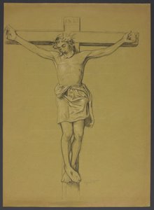 Christ on the Cross by Hans Thoma