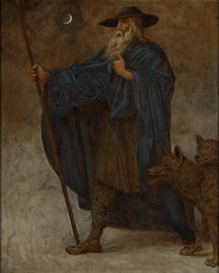 December (Wotan with Wolves) by Hans Thoma