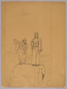 The Temptation of Christ, verso: Christ Crucified