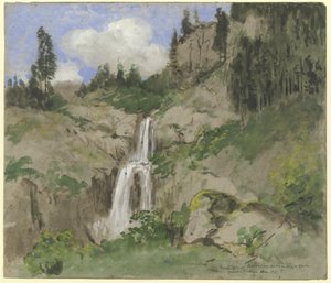 Landscape with Waterfall (Decoration for a Puppet Theater)