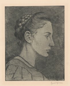 Portrait of Bettina von Arnim by Hans Thoma