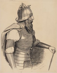 Costume Design for Hagen by Hans Thoma