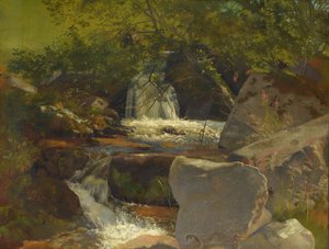 Black Forest Stream by Hans Thoma