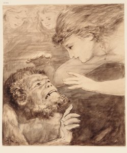 The Rhinemaidens and Alberich by Hans Thoma