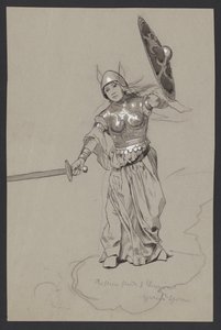Fighting Valkyrie by Hans Thoma