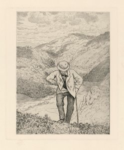 Wanderer in the Mountains by Hans Thoma