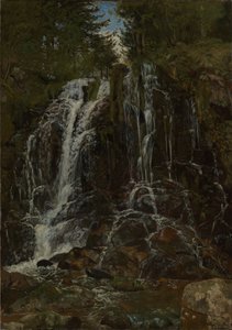 Waterfall near St. Blasien by Hans Thoma