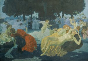 At the Fountain of Love by Hans Tichy